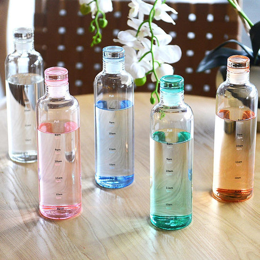 Transparent Plastic Water Bottle 500ml Random Colour