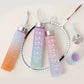 Sports Water Bottles 3 Pcs Set with Motivational Time Marker