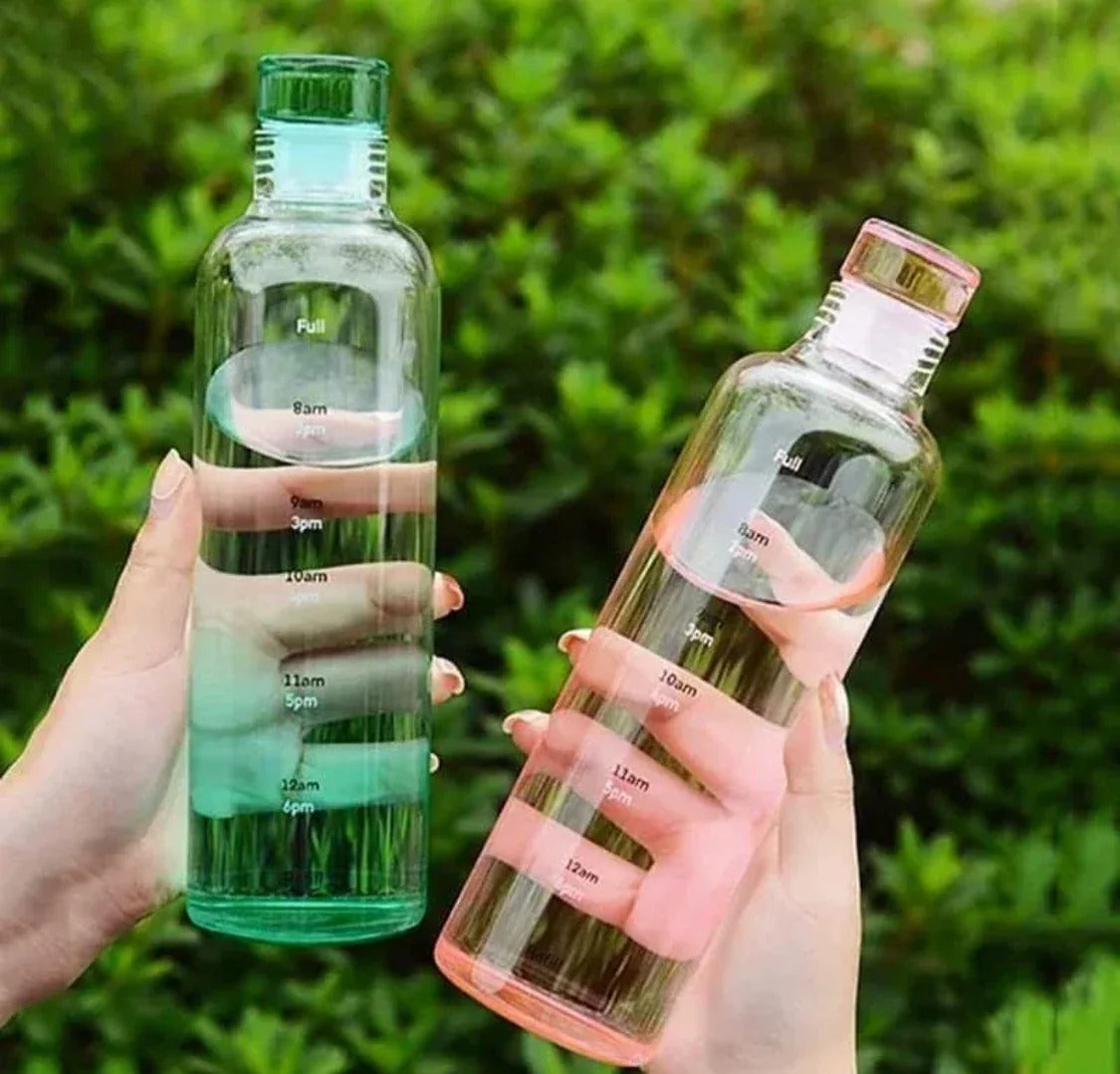 Transparent Plastic Water Bottle 500ml Random Colour