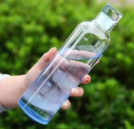 Transparent Plastic Water Bottle 500ml Random Colour