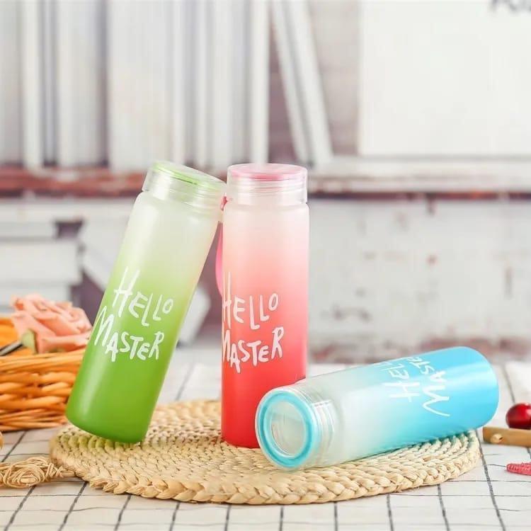 Hello Master Glass Water Bottle 450 ML