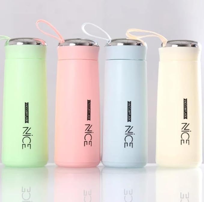 BPA Free Glass Water Bottle | 400ml Portable Tumbler