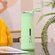 BPA Free Glass Water Bottle | 400ml Portable Tumbler