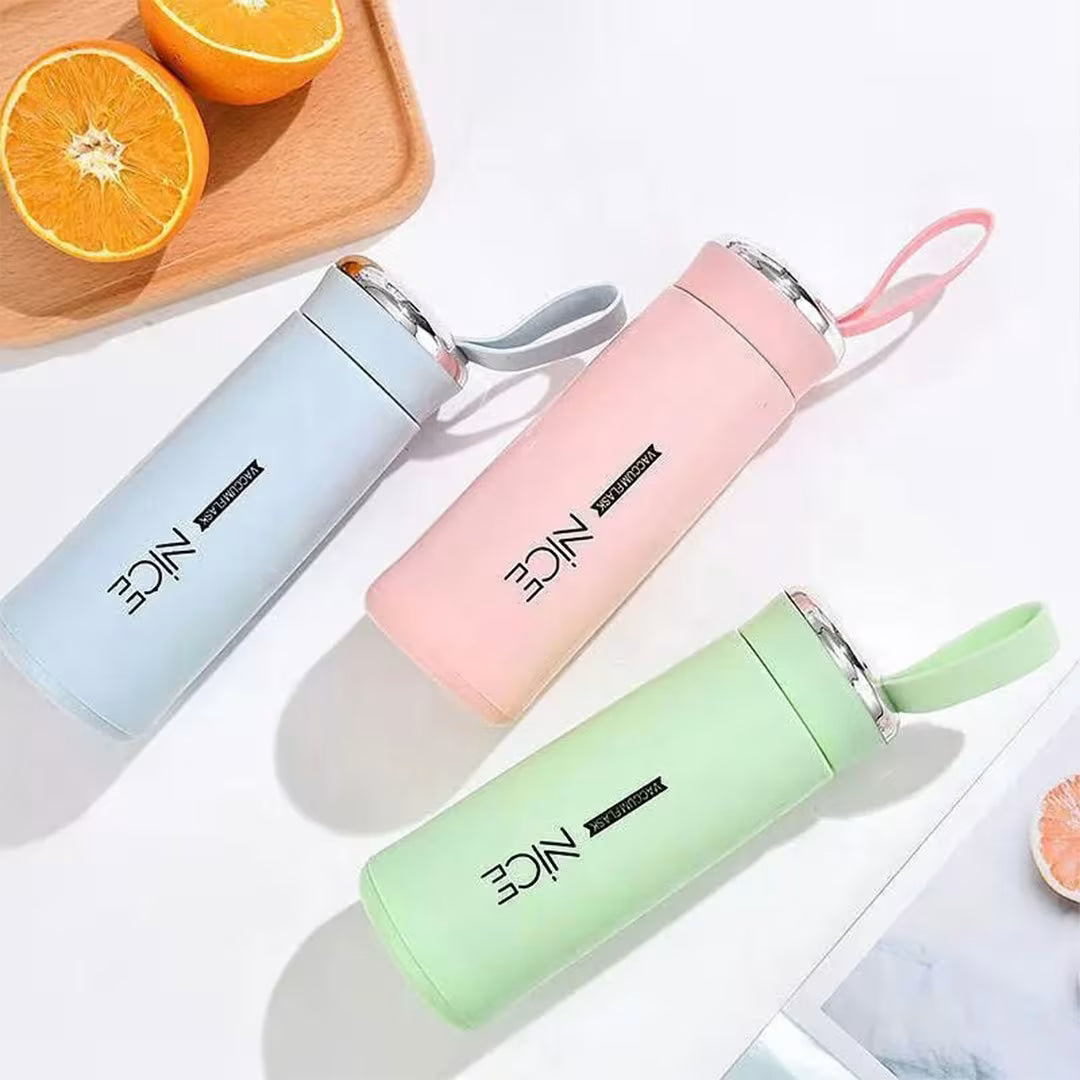 BPA Free Glass Water Bottle | 400ml Portable Tumbler