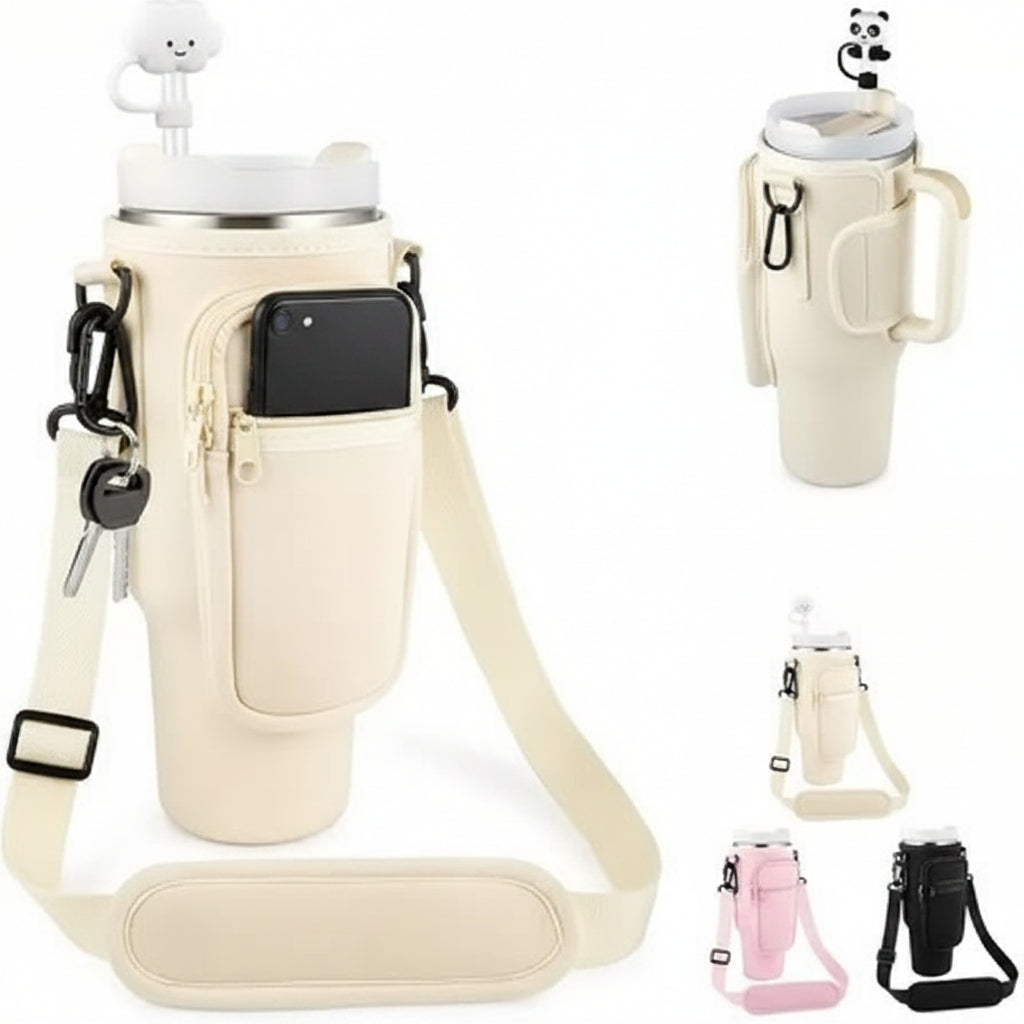 Tumbler Bag - Portable Water Bottle Carrier Sleeve