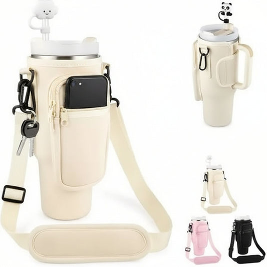 Tumbler Bag - Portable Water Bottle Carrier Sleeve